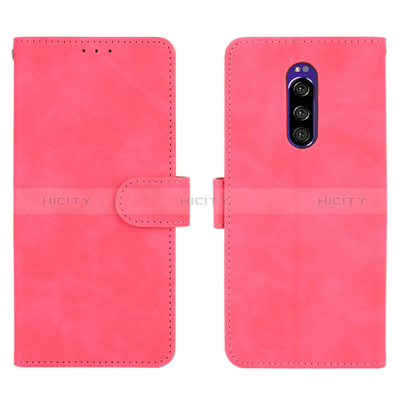 Custodia Portafoglio In Pelle Cover con Supporto L01Z per Sony Xperia 1