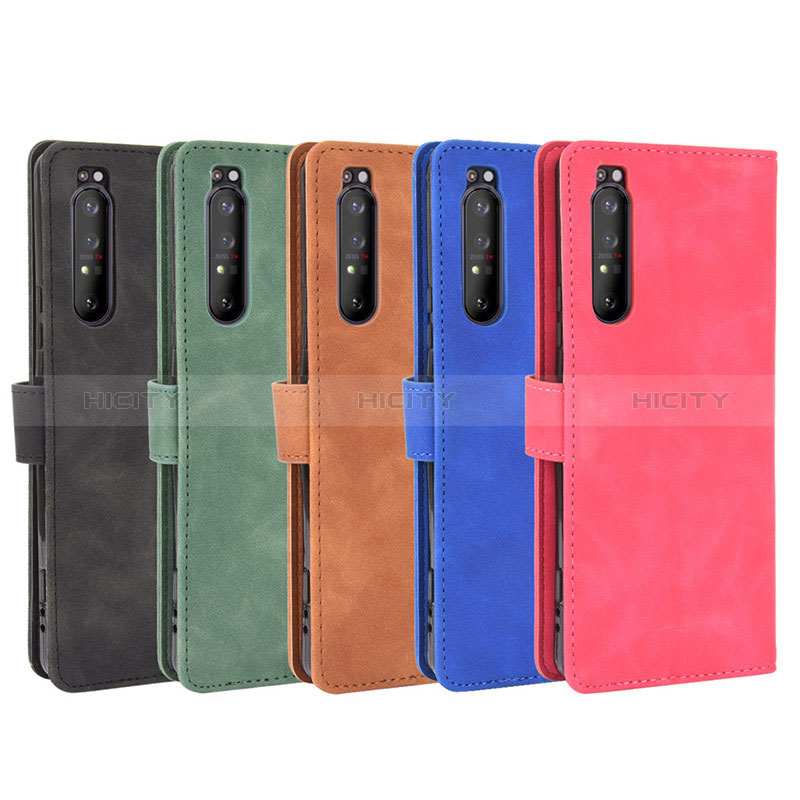 Custodia Portafoglio In Pelle Cover con Supporto L01Z per Sony Xperia 1 II