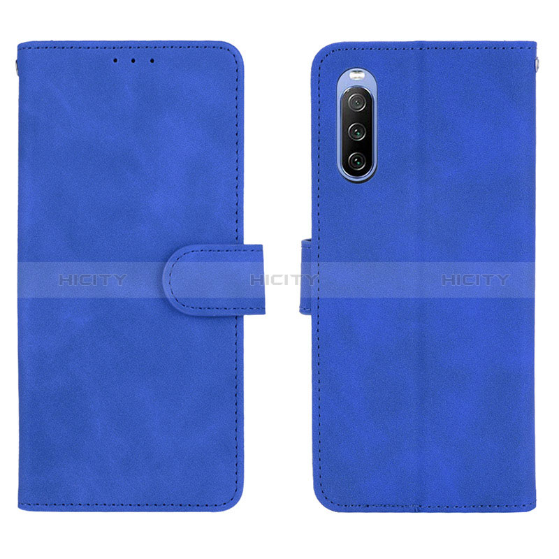 Custodia Portafoglio In Pelle Cover con Supporto L01Z per Sony Xperia 10 III