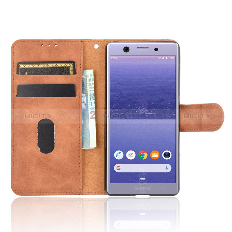 Custodia Portafoglio In Pelle Cover con Supporto L01Z per Sony Xperia Ace