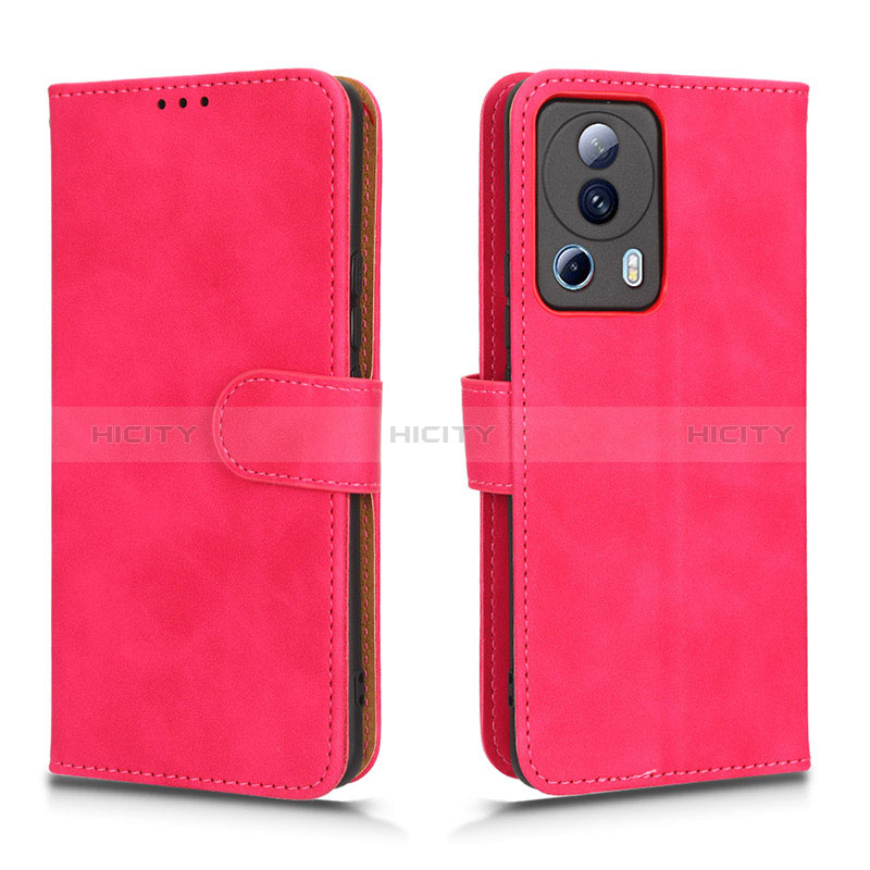 Custodia Portafoglio In Pelle Cover con Supporto L01Z per Xiaomi Mi 13 Lite 5G Rosa Caldo