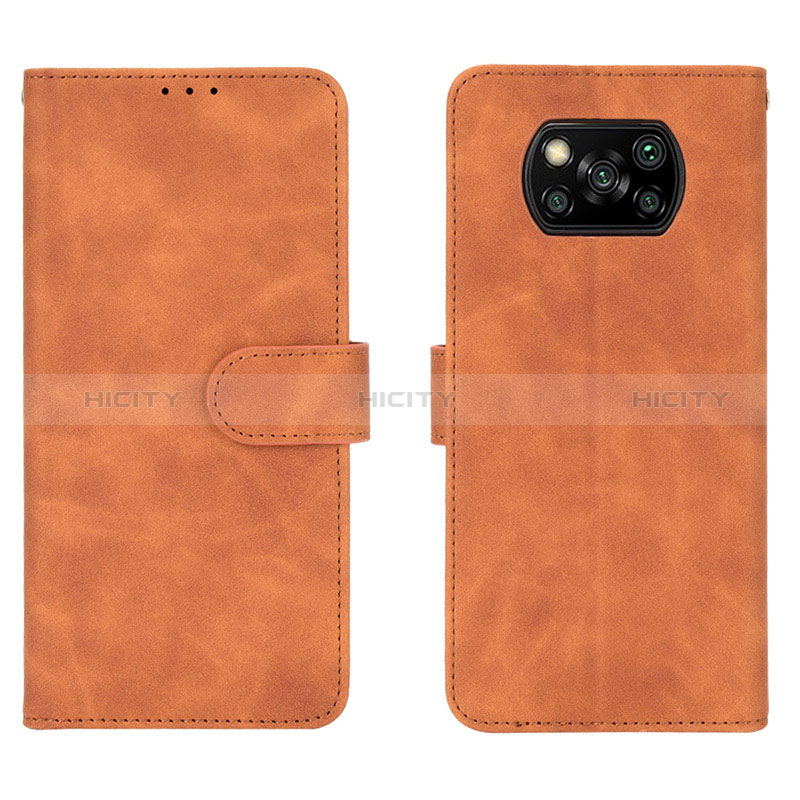 Custodia Portafoglio In Pelle Cover con Supporto L01Z per Xiaomi Poco X3 NFC