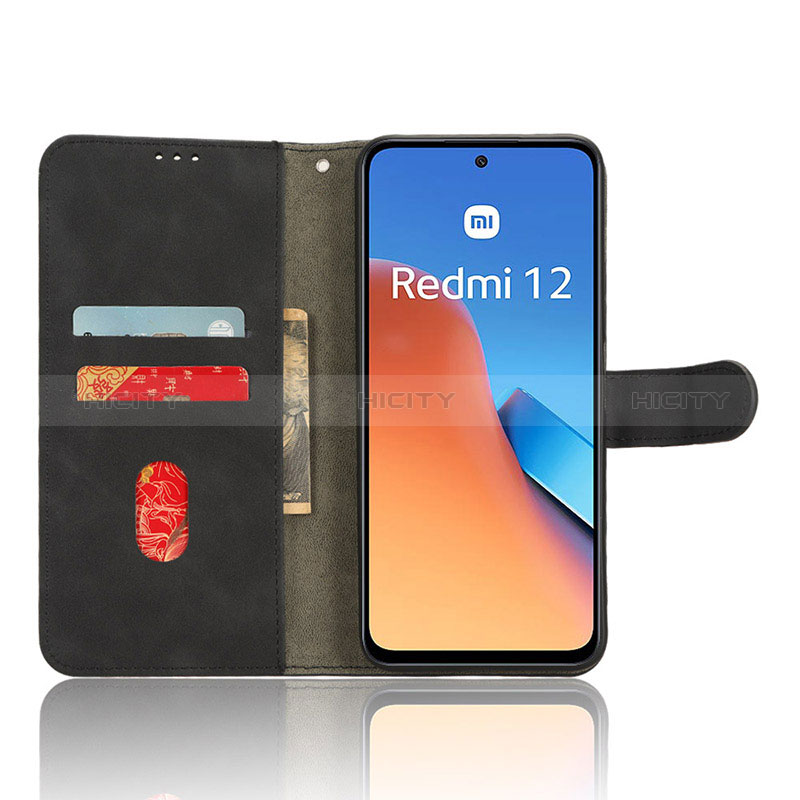 Custodia Portafoglio In Pelle Cover con Supporto L01Z per Xiaomi Redmi 12 4G