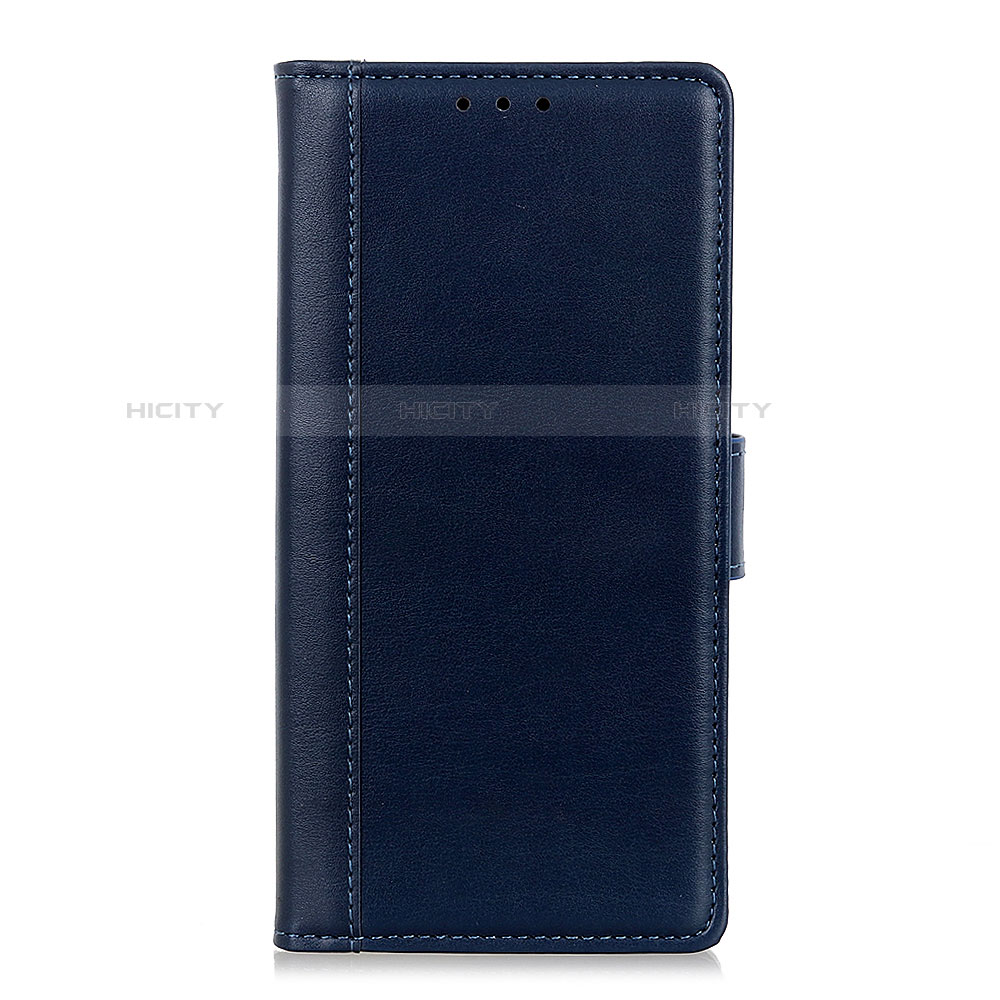 Custodia Portafoglio In Pelle Cover con Supporto L02 per Alcatel 1S (2019) Blu