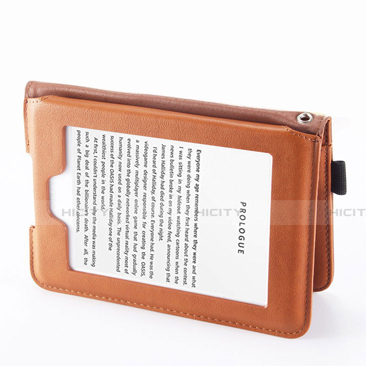 Custodia Portafoglio In Pelle Cover con Supporto L02 per Amazon Kindle 6 inch