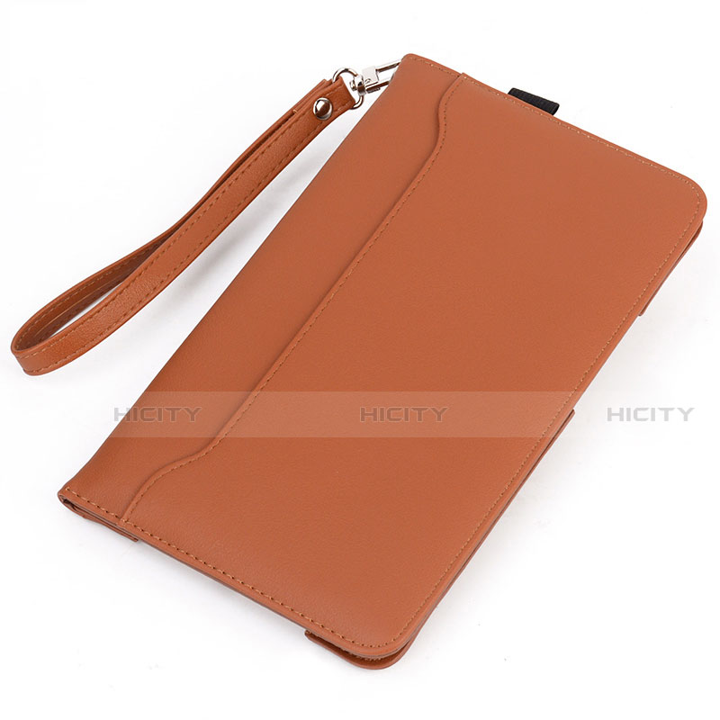 Custodia Portafoglio In Pelle Cover con Supporto L02 per Amazon Kindle 6 inch Arancione