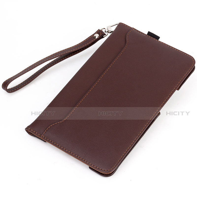 Custodia Portafoglio In Pelle Cover con Supporto L02 per Amazon Kindle 6 inch Marrone