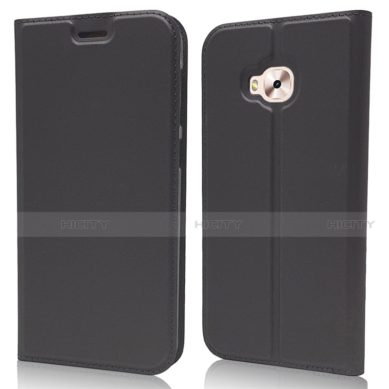 Custodia Portafoglio In Pelle Cover con Supporto L02 per Asus Zenfone 4 Selfie Pro Nero