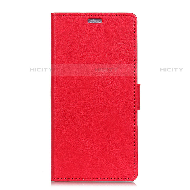 Custodia Portafoglio In Pelle Cover con Supporto L02 per Asus ZenFone V Live Rosso