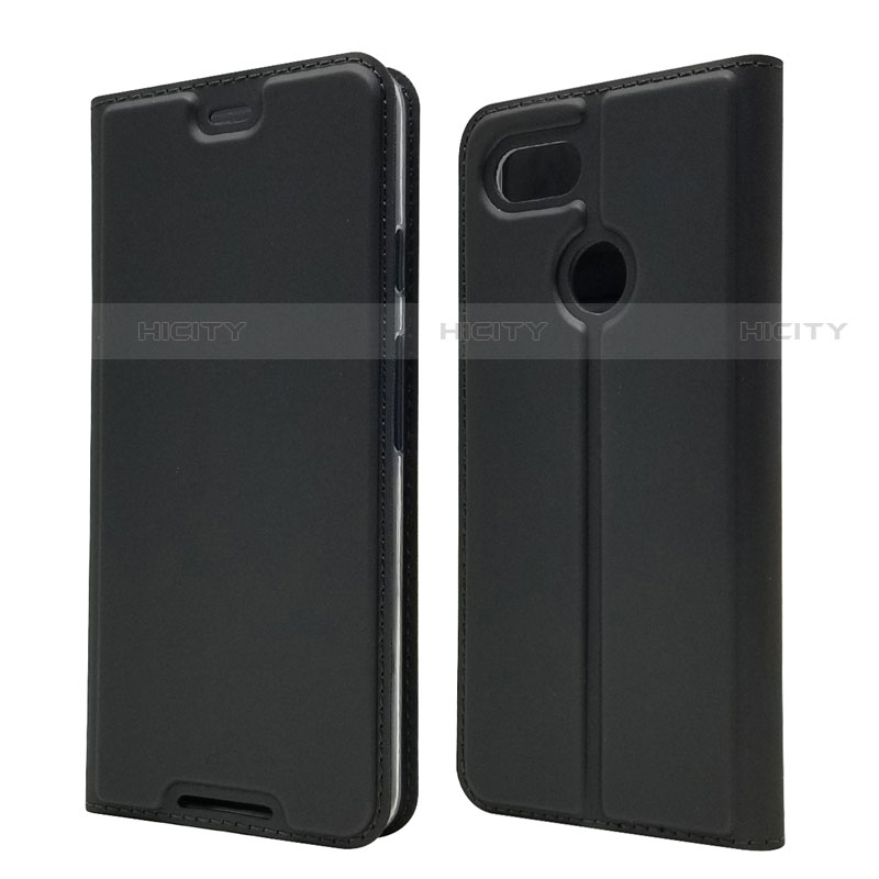 Custodia Portafoglio In Pelle Cover con Supporto L02 per Google Pixel 3 Nero