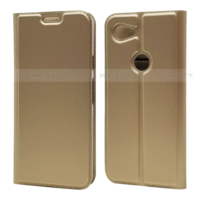 Custodia Portafoglio In Pelle Cover con Supporto L02 per Google Pixel 3a XL Oro