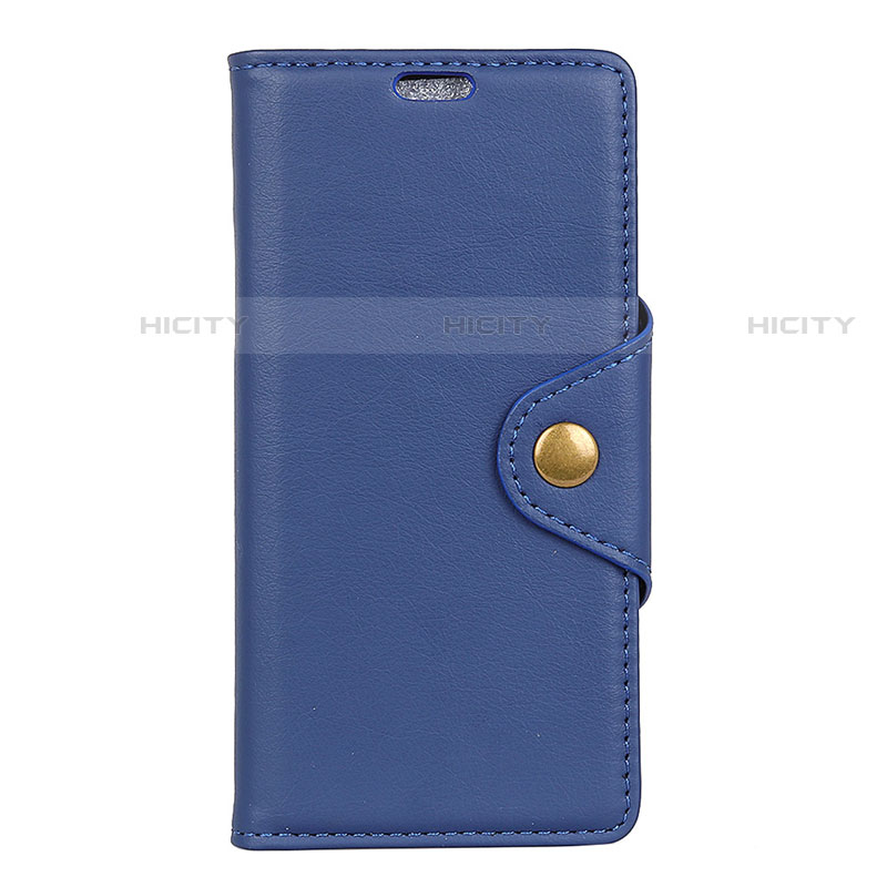 Custodia Portafoglio In Pelle Cover con Supporto L02 per HTC U12 Life Blu