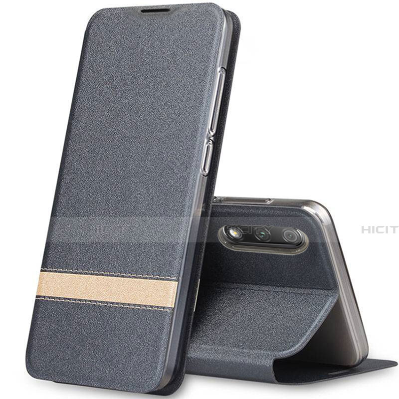 Custodia Portafoglio In Pelle Cover con Supporto L02 per Huawei Honor 9X Grigio