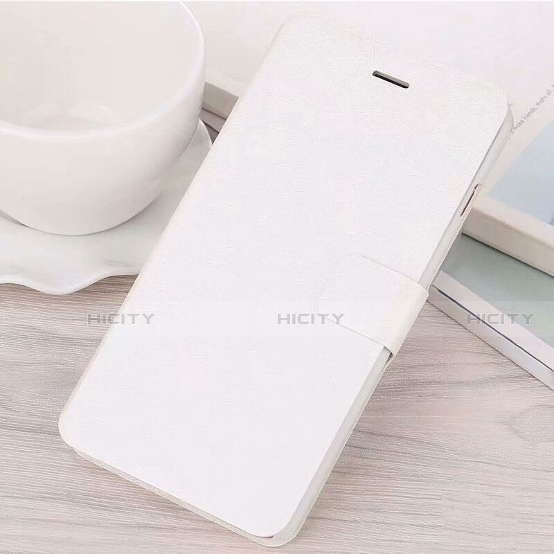Custodia Portafoglio In Pelle Cover con Supporto L02 per Huawei Mate 20 Lite Bianco