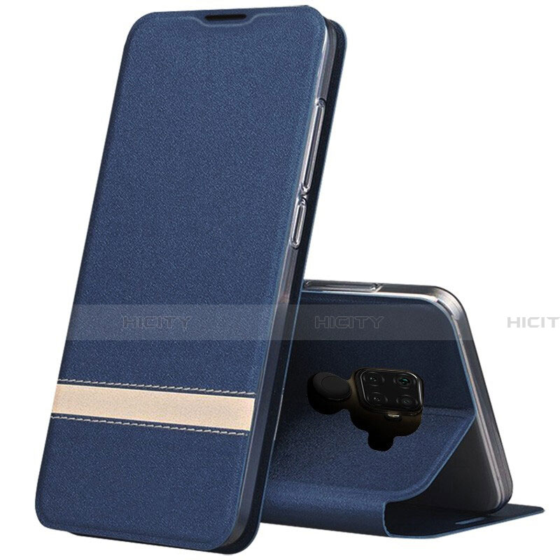 Custodia Portafoglio In Pelle Cover con Supporto L02 per Huawei Mate 30 Lite Blu
