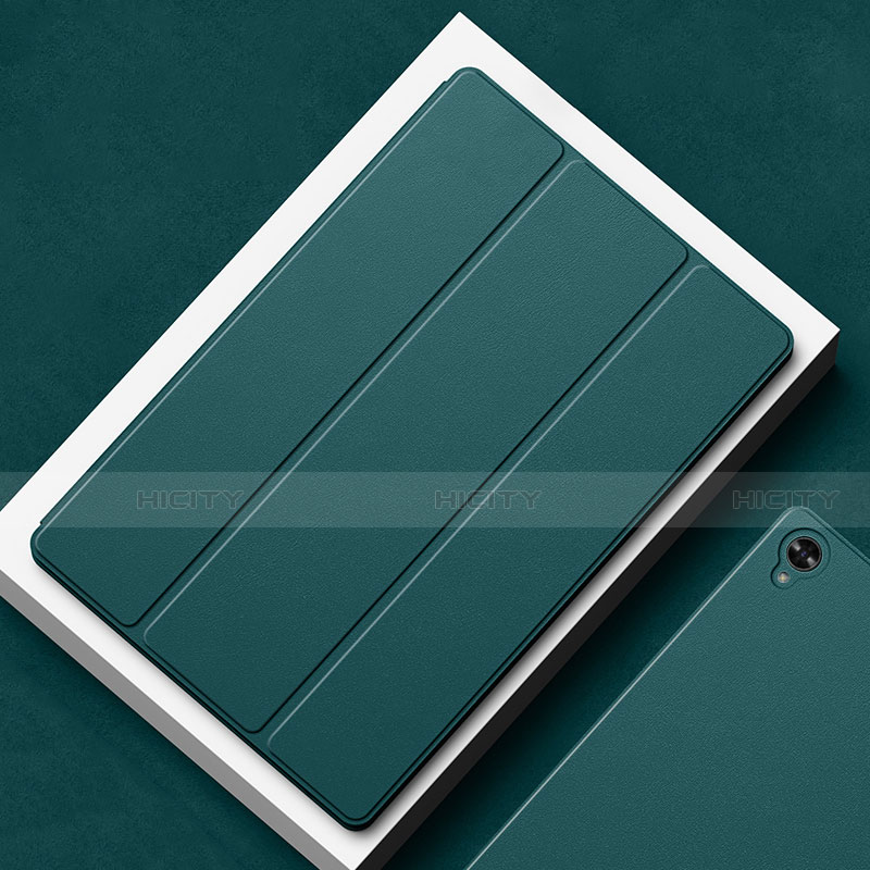Custodia Portafoglio In Pelle Cover con Supporto L02 per Huawei MatePad 10.8 Verde Notte