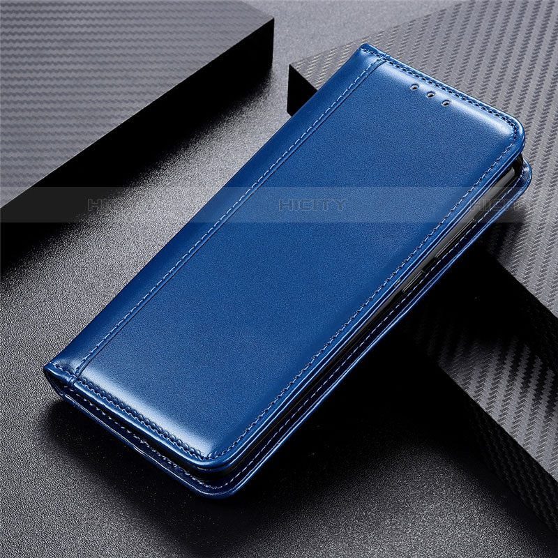 Custodia Portafoglio In Pelle Cover con Supporto L02 per Huawei Y8s Blu