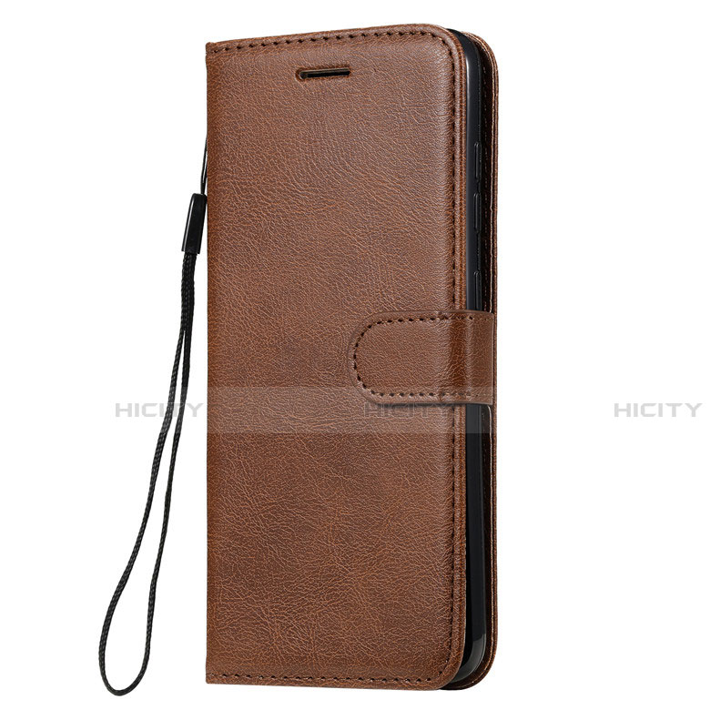 Custodia Portafoglio In Pelle Cover con Supporto L02 per Nokia 7.2 Marrone