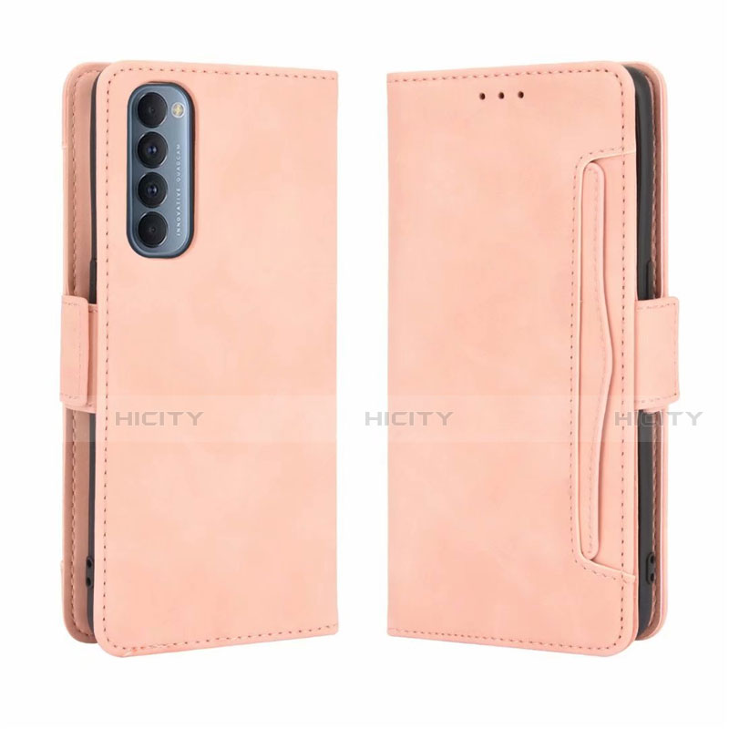 Custodia Portafoglio In Pelle Cover con Supporto L02 per Oppo Reno4 Pro 4G