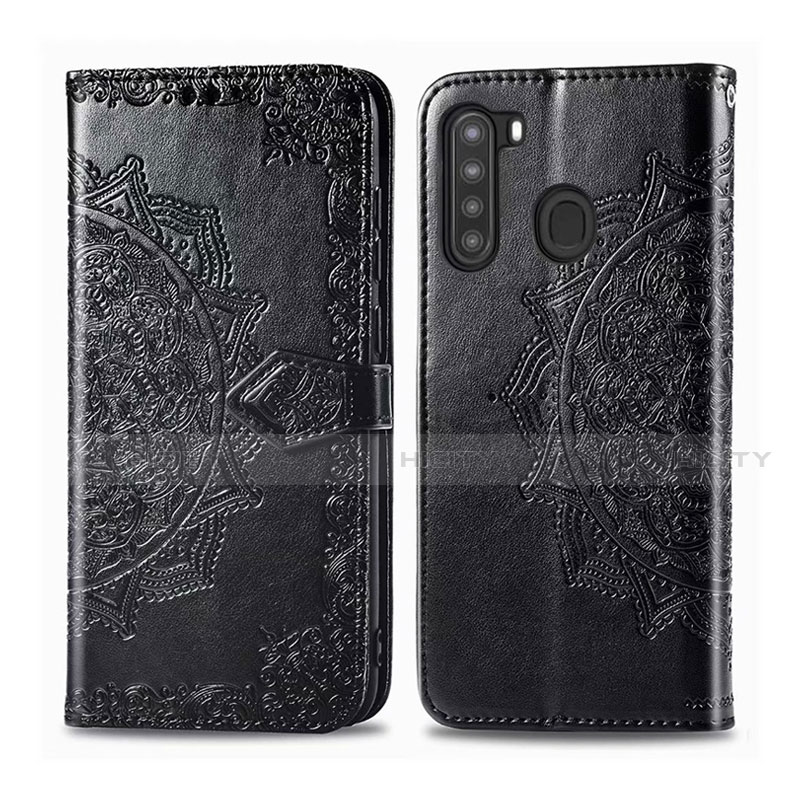 Custodia Portafoglio In Pelle Cover con Supporto L02 per Samsung Galaxy A21