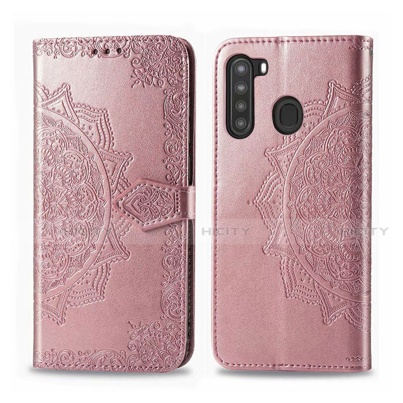 Custodia Portafoglio In Pelle Cover con Supporto L02 per Samsung Galaxy A21