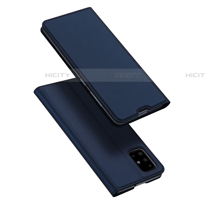 Custodia Portafoglio In Pelle Cover con Supporto L02 per Samsung Galaxy A51 5G Blu