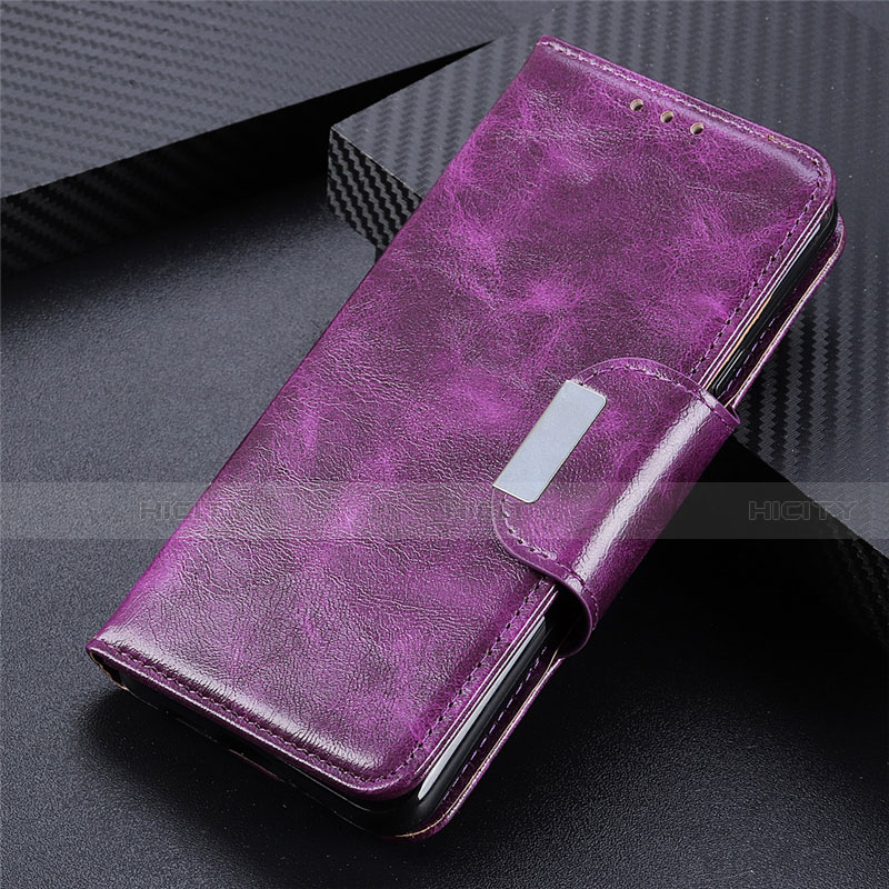 Custodia Portafoglio In Pelle Cover con Supporto L02 per Samsung Galaxy S21 Plus 5G Viola