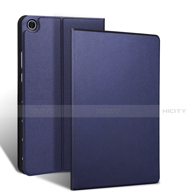 Custodia Portafoglio In Pelle Cover con Supporto L02 per Samsung Galaxy Tab S5e 4G 10.5 SM-T725 Blu Notte