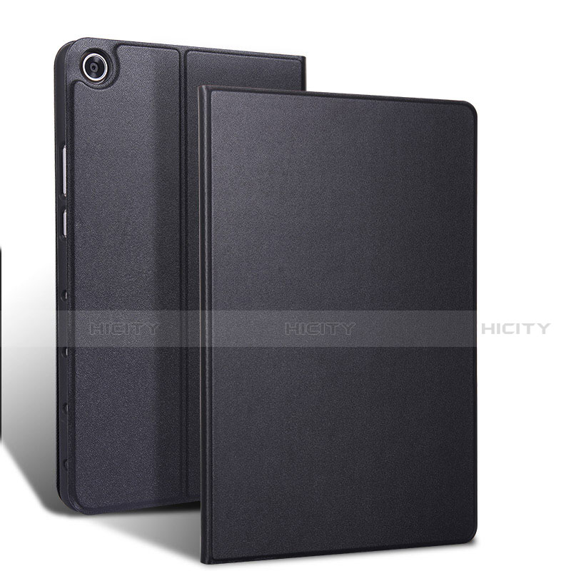 Custodia Portafoglio In Pelle Cover con Supporto L02 per Samsung Galaxy Tab S5e 4G 10.5 SM-T725 Nero