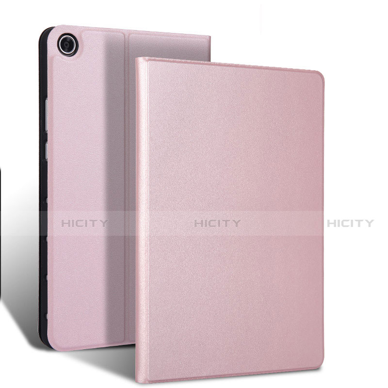 Custodia Portafoglio In Pelle Cover con Supporto L02 per Samsung Galaxy Tab S5e 4G 10.5 SM-T725 Oro Rosa