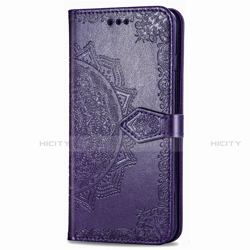 Custodia Portafoglio In Pelle Cover con Supporto L02 per Samsung Galaxy XCover Pro Viola
