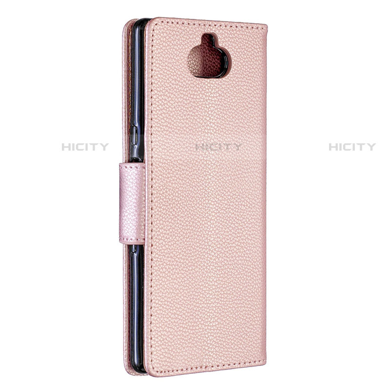 Custodia Portafoglio In Pelle Cover con Supporto L02 per Sony Xperia 10