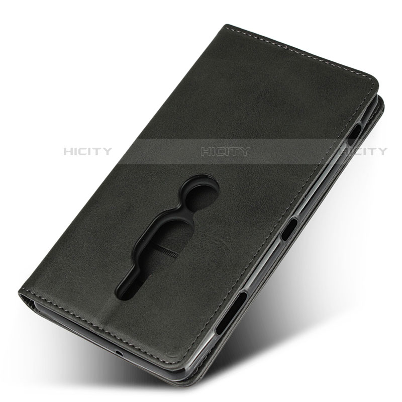 Custodia Portafoglio In Pelle Cover con Supporto L02 per Sony Xperia XZ2 Premium