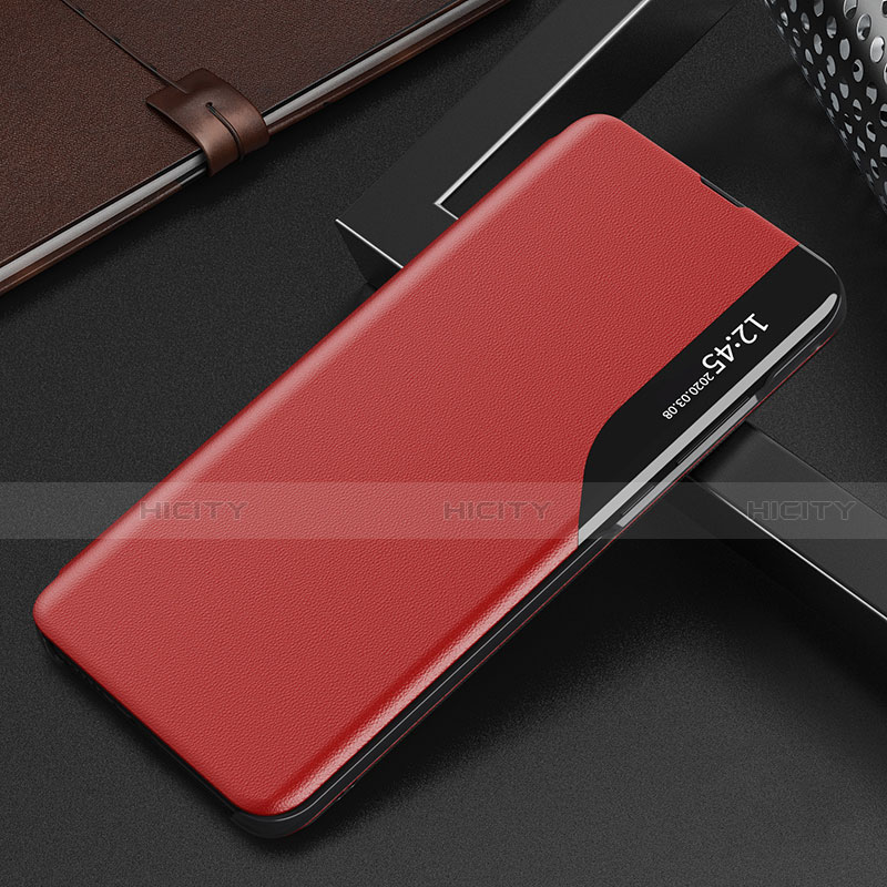 Custodia Portafoglio In Pelle Cover con Supporto L02 per Xiaomi Mi 12 5G Rosso