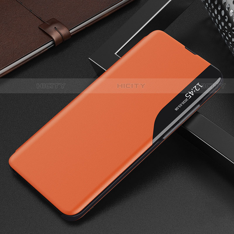 Custodia Portafoglio In Pelle Cover con Supporto L02 per Xiaomi Mi 12S 5G Arancione