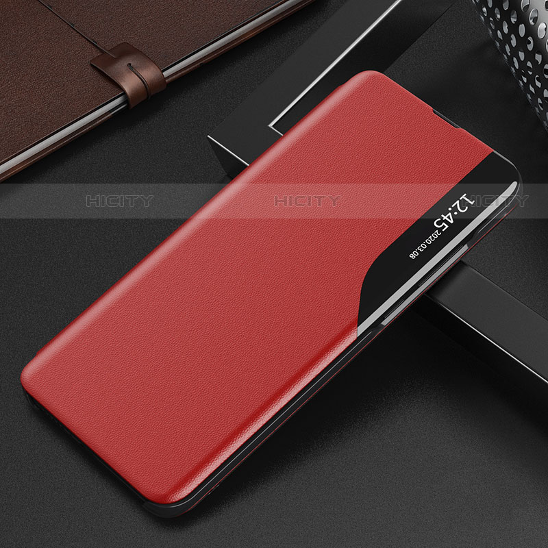 Custodia Portafoglio In Pelle Cover con Supporto L02 per Xiaomi Mi 12S 5G Rosso