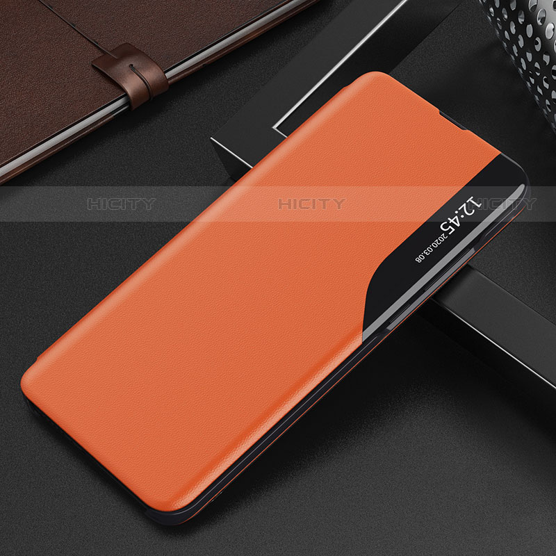 Custodia Portafoglio In Pelle Cover con Supporto L02 per Xiaomi Mi 12S Pro 5G Arancione