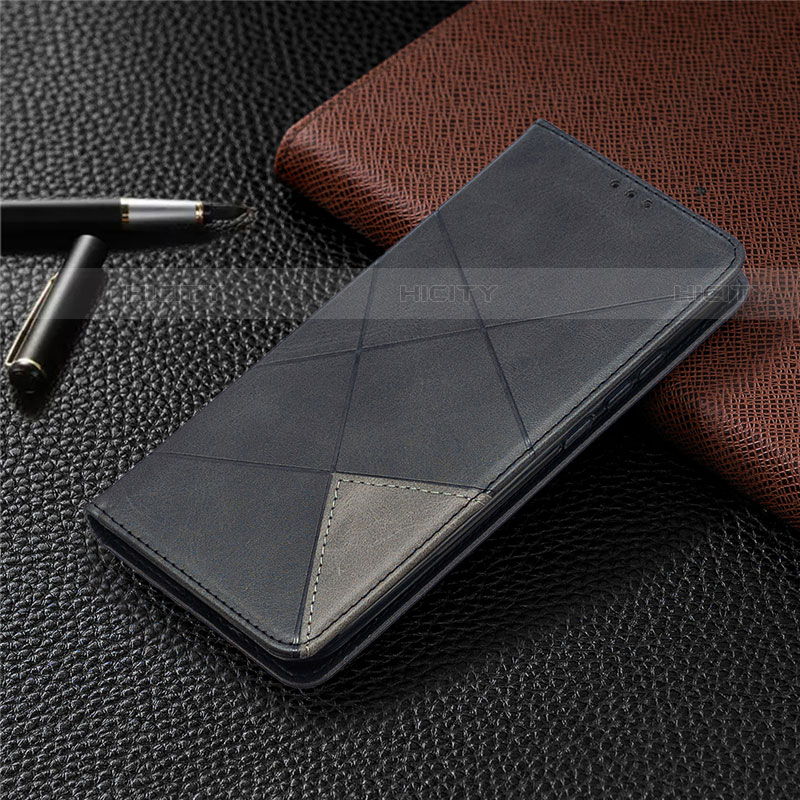 Custodia Portafoglio In Pelle Cover con Supporto L02 per Xiaomi Redmi 9C Nero