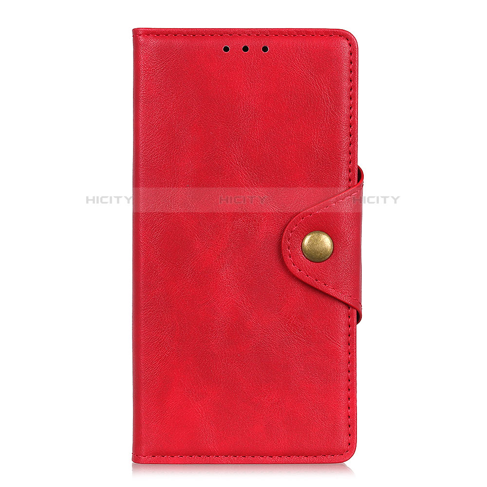 Custodia Portafoglio In Pelle Cover con Supporto L02 per Xiaomi Redmi Note 9S Rosso