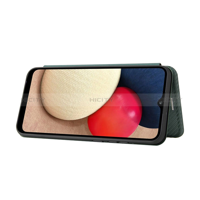 Custodia Portafoglio In Pelle Cover con Supporto L02Z per Samsung Galaxy A02s