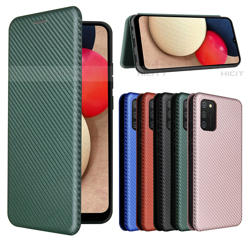 Custodia Portafoglio In Pelle Cover con Supporto L02Z per Samsung Galaxy A03s