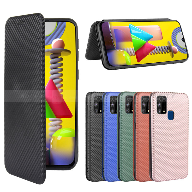 Custodia Portafoglio In Pelle Cover con Supporto L02Z per Samsung Galaxy M31 Prime Edition