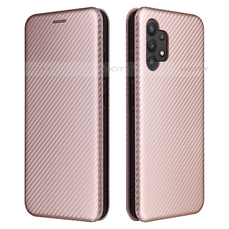 Custodia Portafoglio In Pelle Cover con Supporto L02Z per Samsung Galaxy M32 5G Oro Rosa