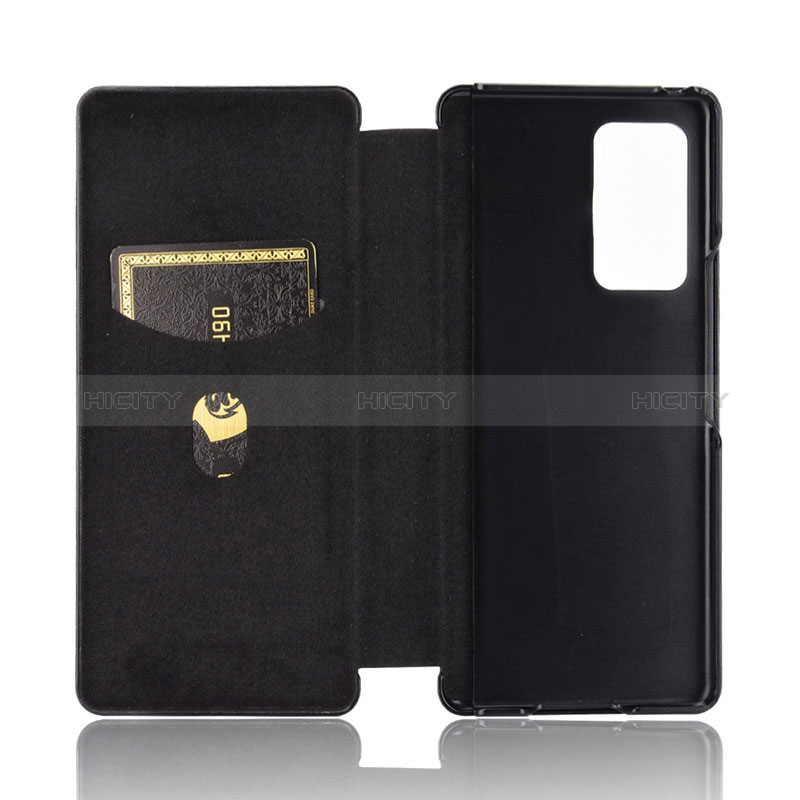 Custodia Portafoglio In Pelle Cover con Supporto L02Z per Samsung Galaxy Z Fold2 5G
