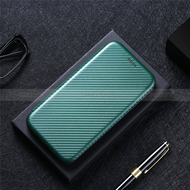 Custodia Portafoglio In Pelle Cover con Supporto L02Z per Xiaomi Poco M3 Verde