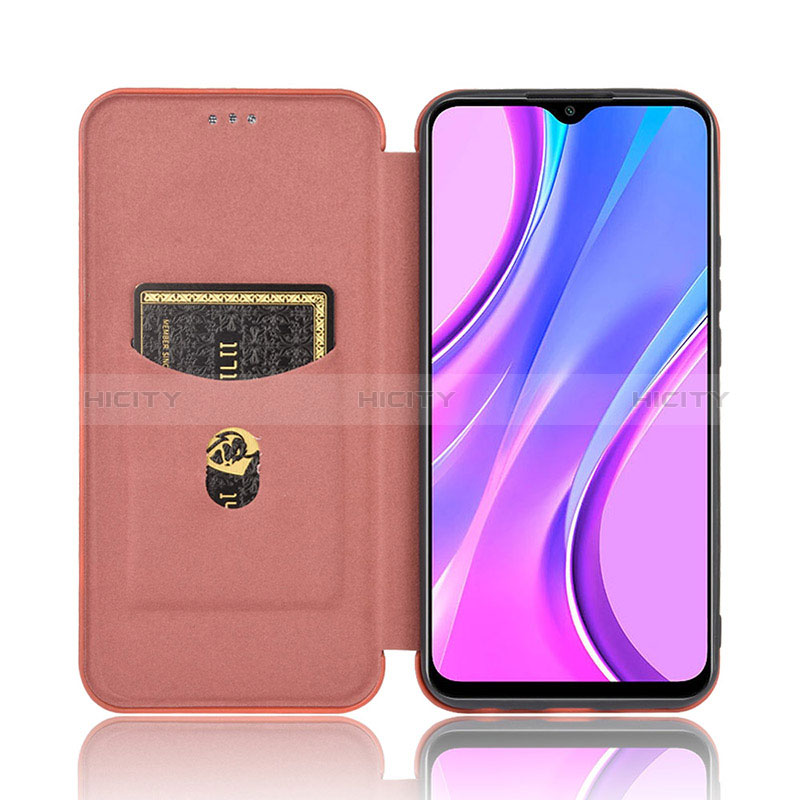 Custodia Portafoglio In Pelle Cover con Supporto L02Z per Xiaomi Redmi 9 Prime India