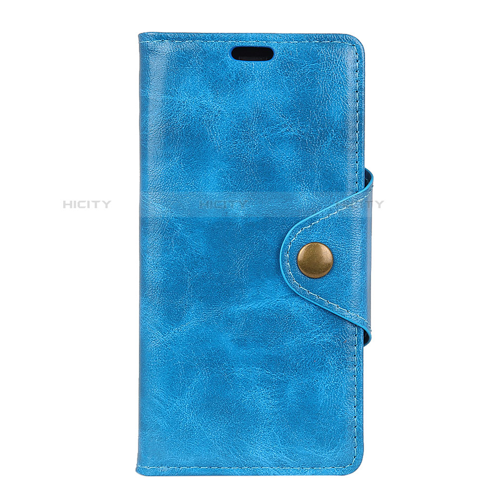 Custodia Portafoglio In Pelle Cover con Supporto L03 per Asus Zenfone 5 Lite ZC600KL Blu