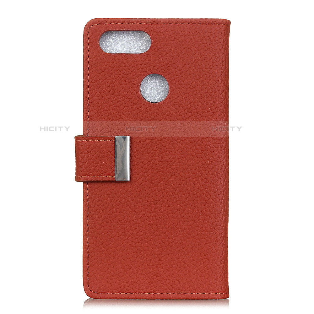 Custodia Portafoglio In Pelle Cover con Supporto L03 per Asus Zenfone Max Plus M1 ZB570TL Rosso Rosa
