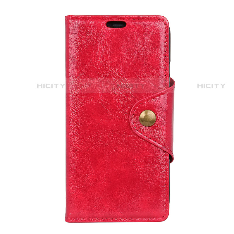 Custodia Portafoglio In Pelle Cover con Supporto L03 per HTC Desire 12 Plus Rosso