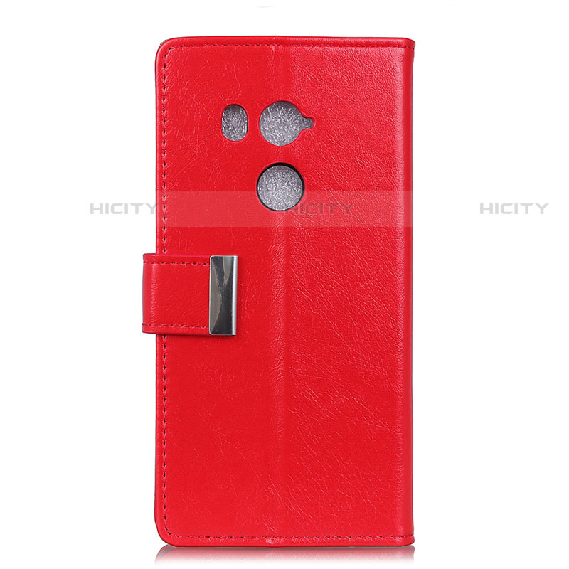 Custodia Portafoglio In Pelle Cover con Supporto L03 per HTC U11 Eyes Rosso